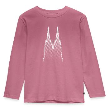 Cologne, cathédrale, NRW, cathédrale de Cologne, (blanc) - T-shirt manches longues Premium Enfant - mauve - Devant - AI Model Kid Female (0cm)