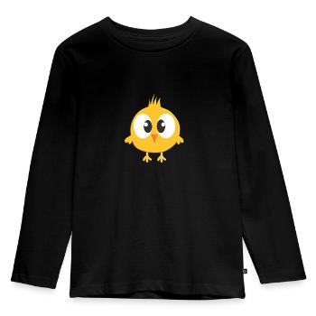 Enfants poussins - T-shirt manches longues Premium Enfant - noir - Devant - AI Model Kid Male (0cm)