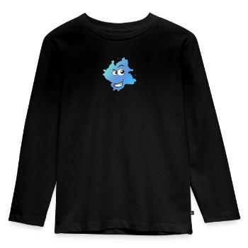 Kleksi© - The stain with style #1 - Kids' Premium Longsleeve Shirt - black - Front - AI Model Kid Male (0cm)