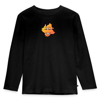 Kleksi© - The stain with style #2 - Kids' Premium Longsleeve Shirt - black - Front - AI Model Kid Male (0cm)