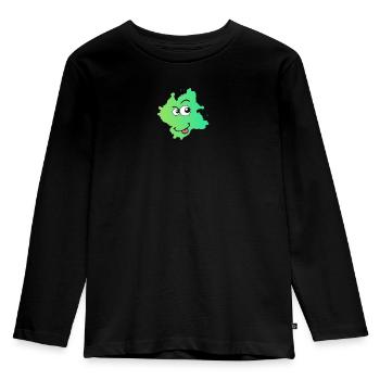 Kleksi© - The stain with style #21 - Kids' Premium Longsleeve Shirt - black - Front - AI Model Kid Male (0cm)