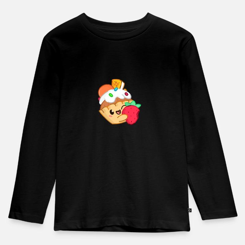 Kinderkuchen - Kinder Premium Bio Langarmshirt - Schwarz
