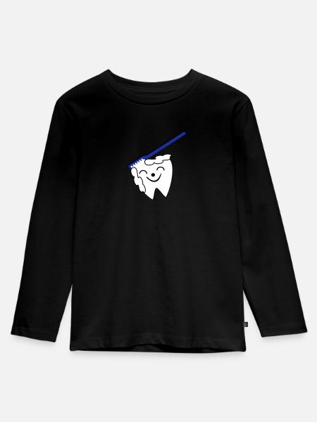Zahnpflege - Kids' Premium Longsleeve Shirt - black