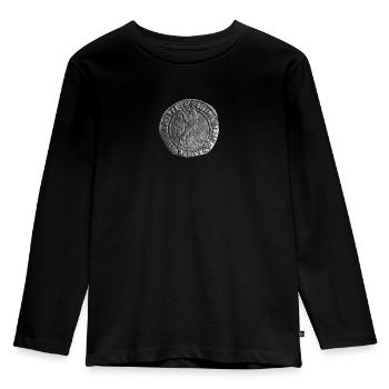 Ritter - Kinder Premium Bio Langarmshirt - Schwarz - Vorne - AI Model Kid Male (0cm)