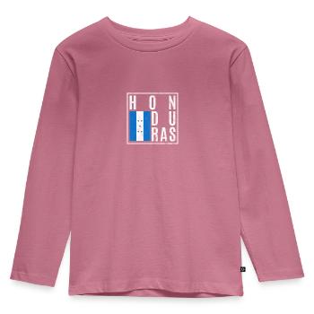 Honduras - Kinder Premium Bio Langarmshirt - Mauve - Vorne - AI Model Kid Female (0cm)