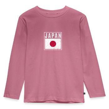 Japan - Kinder Premium Bio Langarmshirt - Mauve - Vorne - AI Model Kid Female (0cm)