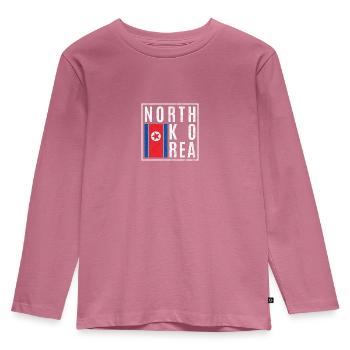 Corée du Nord - T-shirt manches longues Premium Enfant - mauve - Devant - AI Model Kid Female (0cm)