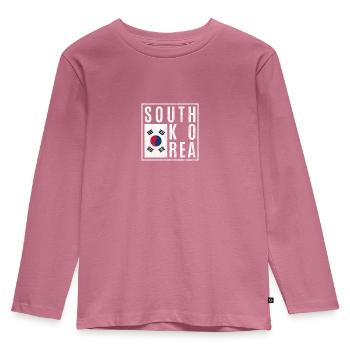 Corée du Sud - T-shirt manches longues Premium Enfant - mauve - Devant - AI Model Kid Female (0cm)