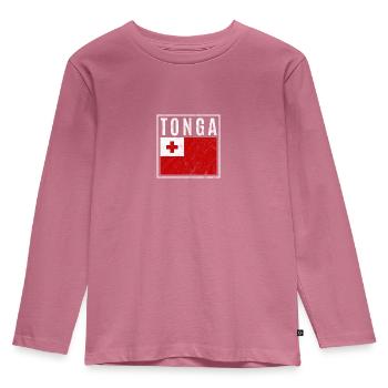 Tonga - Kids' Premium Longsleeve Shirt - mauve - Front - AI Model Kid Female (0cm)