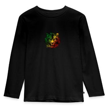 République du Congo - T-shirt manches longues Premium Enfant - noir - Devant - AI Model Kid Male (0cm)