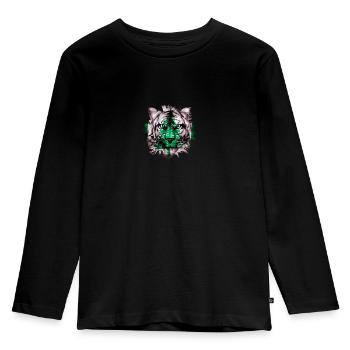 Île Norfolk - T-shirt manches longues Premium Enfant - noir - Devant - AI Model Kid Male (0cm)