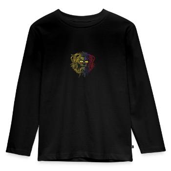 Ecuador - Kinder Premium Bio Langarmshirt - Schwarz - Vorne - AI Model Kid Male (0cm)