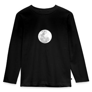 Full moon in the night - Kids' Premium Longsleeve Shirt - black - Front - AI Model Kid Male (0cm)