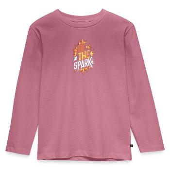 Sei der Funke - Kinder Premium Bio Langarmshirt - Mauve - Vorne - AI Model Kid Female (0cm)