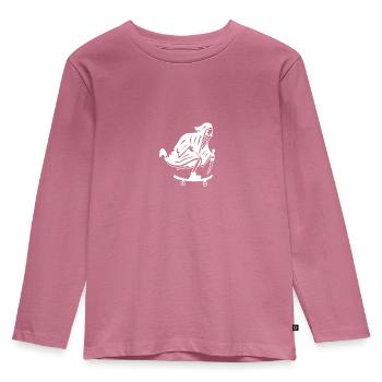 Death skater knife - Kids' Premium Longsleeve Shirt - mauve - Front - AI Model Kid Female (0cm)