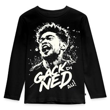 Dialect gack di ned au - T-shirt manches longues Premium Enfant - noir - Devant - AI Model Kid Male (0cm)