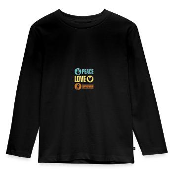 Tiefes Blech Marschieren Bariton Euphonium - Kinder Premium Bio Langarmshirt - Schwarz - Vorne - AI Model Kid Male (0cm)