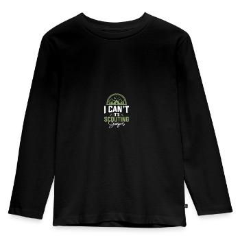 Chef scout - T-shirt manches longues Premium Enfant - noir - Devant - AI Model Kid Male (0cm)
