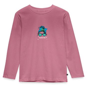 Kazakhstan - T-shirt manches longues Premium Enfant - mauve - Devant - AI Model Kid Female (0cm)