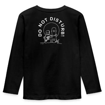 Skate - do not disturbe (white) - Kids' Premium Longsleeve Shirt - black - Back - AI Model Kid Male (0cm)