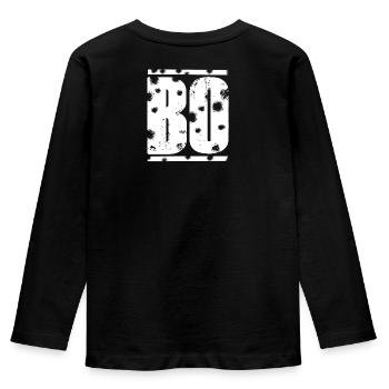 Bo Gift Idée Cadeau - T-shirt manches longues Premium Enfant - noir - Dos - AI Model Kid Male (0cm)