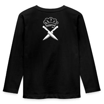 cuisinier - T-shirt manches longues Premium Enfant - noir - Dos - AI Model Kid Male (0cm)