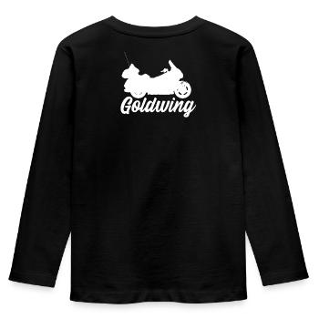 Goldwing cadeau idée cadeau - T-shirt manches longues Premium Enfant - noir - Dos - AI Model Kid Male (0cm)