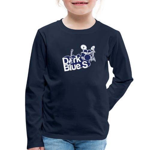 Dark Blue S logo - Kids' Premium Longsleeve Shirt
