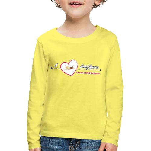 iloveitalygame - Maglietta Premium a manica lunga per bambini