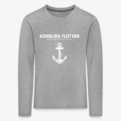 Kungliga Flottan - Swedish Royal Navy - ankare - Långärmad premium-T-shirt barn