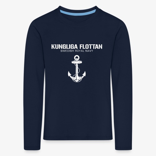 Kungliga Flottan - Swedish Royal Navy - ankare - Långärmad premium-T-shirt barn