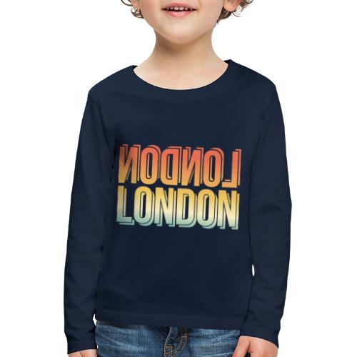 London Souvenir England Simple Name London - Kinder Premium Langarmshirt
