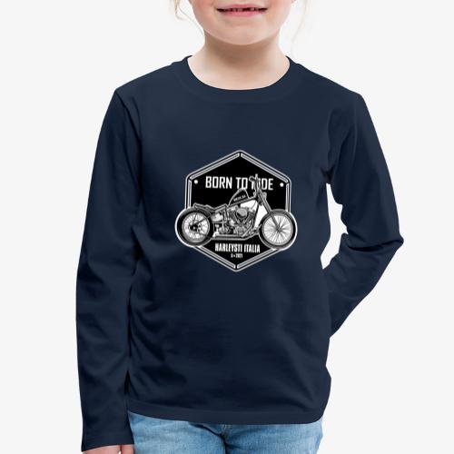 Born to Ride - Vintage Motorrad - Kinder Premium Langarmshirt
