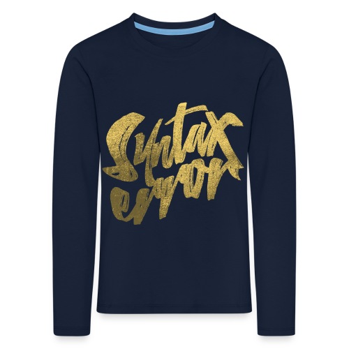 Syntax Error - Långärmad premium-T-shirt barn