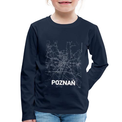 Poznan city map and streets - Kids' Premium Longsleeve Shirt