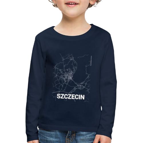 Szczecin city map and streets - Kids' Premium Longsleeve Shirt