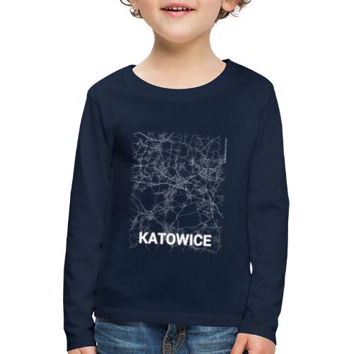 Katowice city map and streets - Kids' Premium Longsleeve Shirt