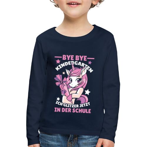 Einhorn Kindergarten Schule - Kinder Premium Langarmshirt
