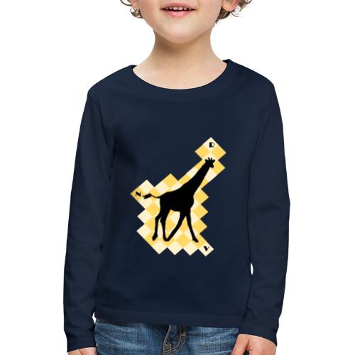 GiraffeSquare - Lasten premium pitkähihainen t-paita