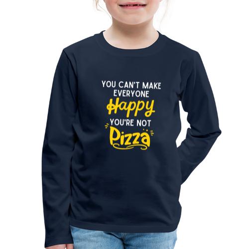 Happy Pizza - Kinder Premium Langarmshirt