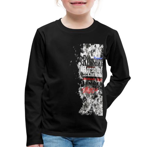 Limited Edition Reit Shirt Pferde Reiten - Kinder Premium Langarmshirt
