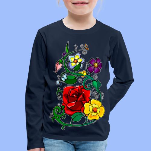 Flowers - T-shirt manches longues Premium Enfant