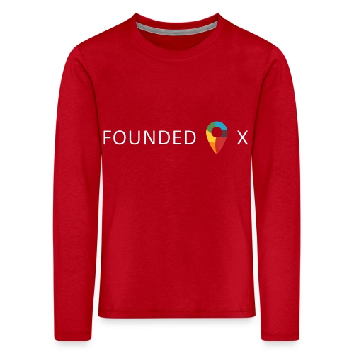 FoundedX logo white png - Kids' Premium Longsleeve Shirt