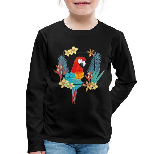 Papagei - Kinder Premium Langarmshirt