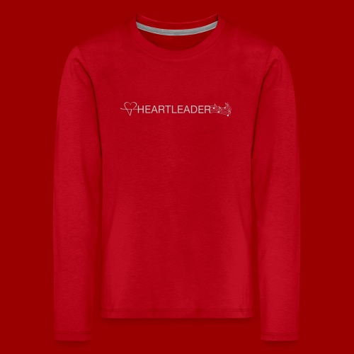 Heartleader Charity (weiss/grau) - Kinder Premium Langarmshirt