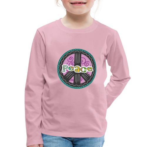Peace - Kinder Premium Langarmshirt