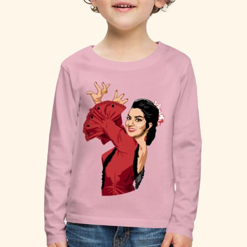 LOLA Flamenca - Camiseta de manga larga premium niño