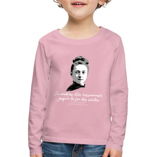 Sainte Therese patronne des missions - T-shirt manches longues Premium Enfant