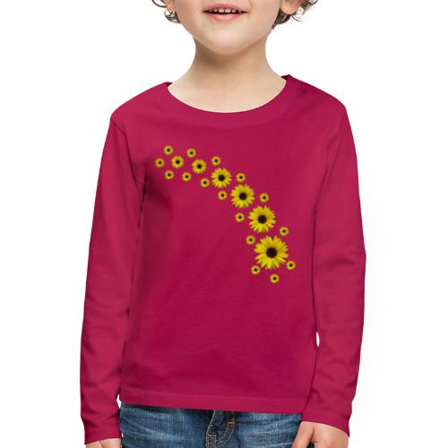 Sonnenblumen, Sonnenblume, Blumen - Kinder Premium Langarmshirt