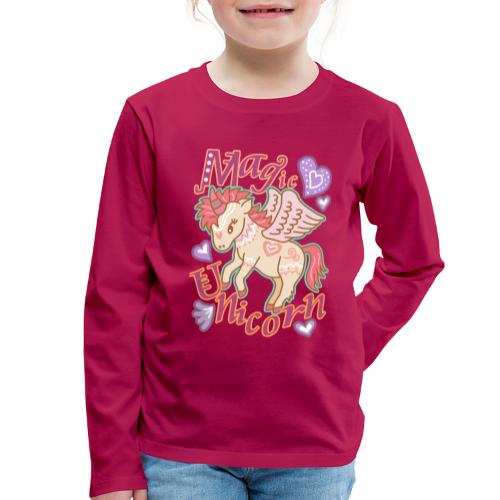 Sweet Magic Unicorn Design - Kids' Premium Longsleeve Shirt